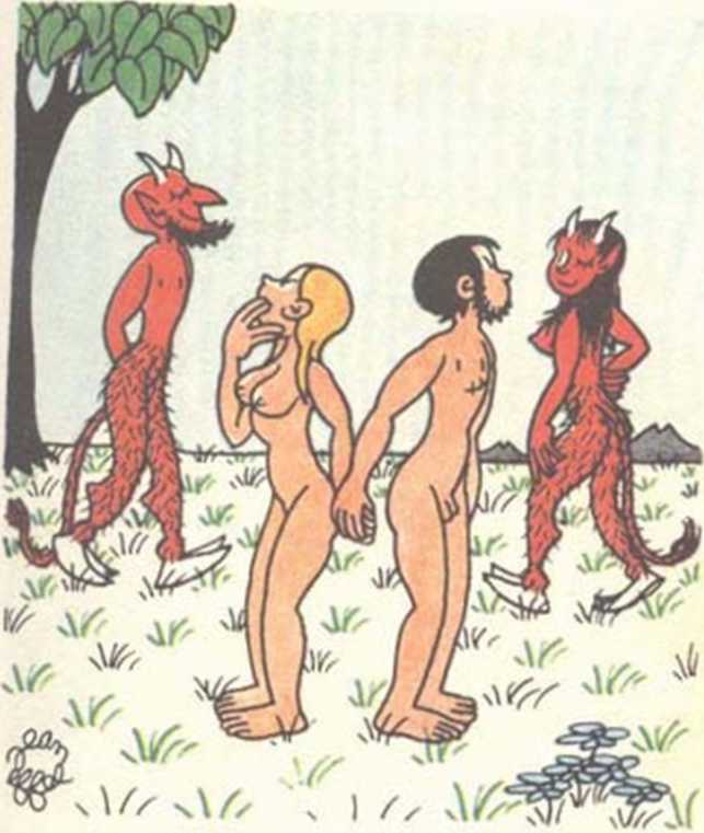 Любовь Адама и Евы. Жан Эффель. Иллюстрация 106