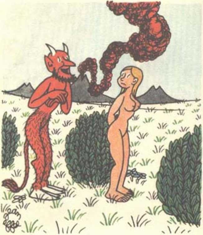 Любовь Адама и Евы. Жан Эффель. Иллюстрация 109
