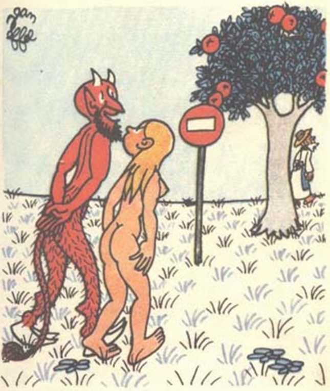 Любовь Адама и Евы. Жан Эффель. Иллюстрация 110