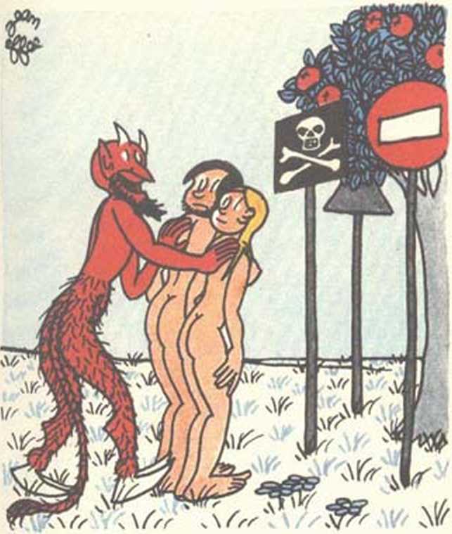 Любовь Адама и Евы. Жан Эффель. Иллюстрация 112