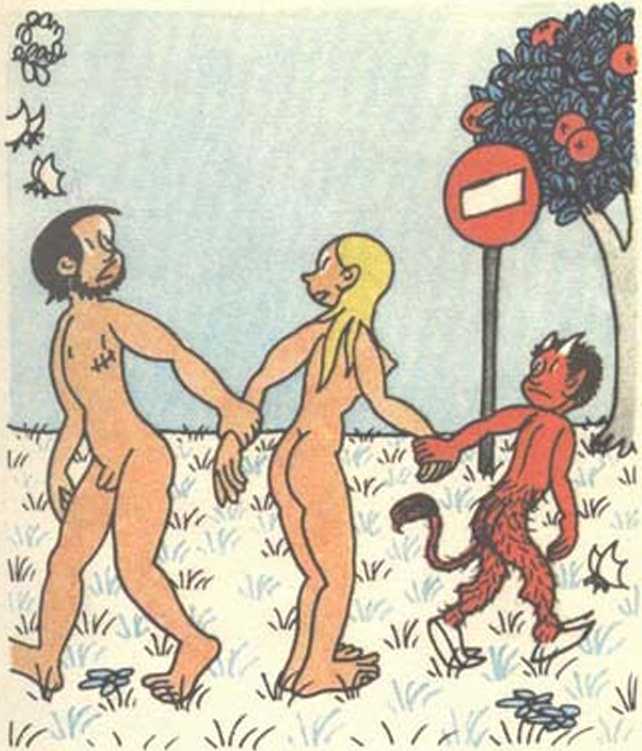 Любовь Адама и Евы. Жан Эффель. Иллюстрация 114