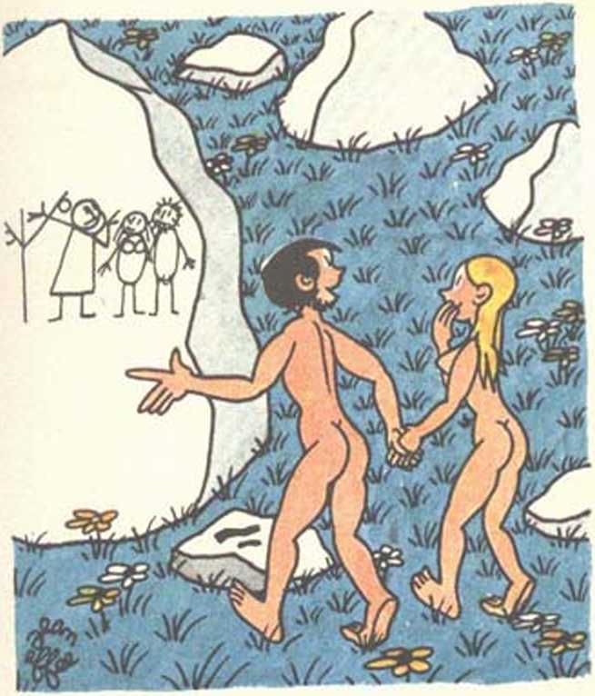 Любовь Адама и Евы. Жан Эффель. Иллюстрация 116