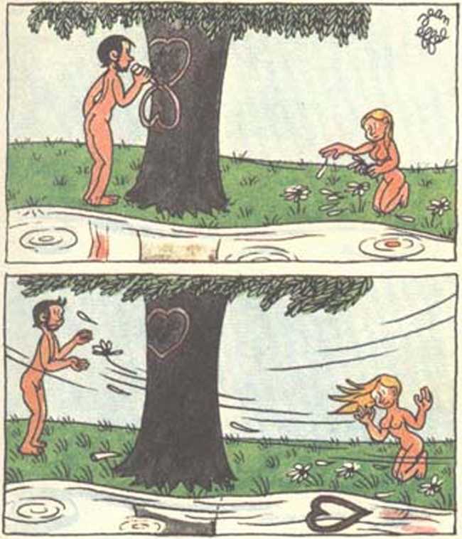Любовь Адама и Евы. Жан Эффель. Иллюстрация 123