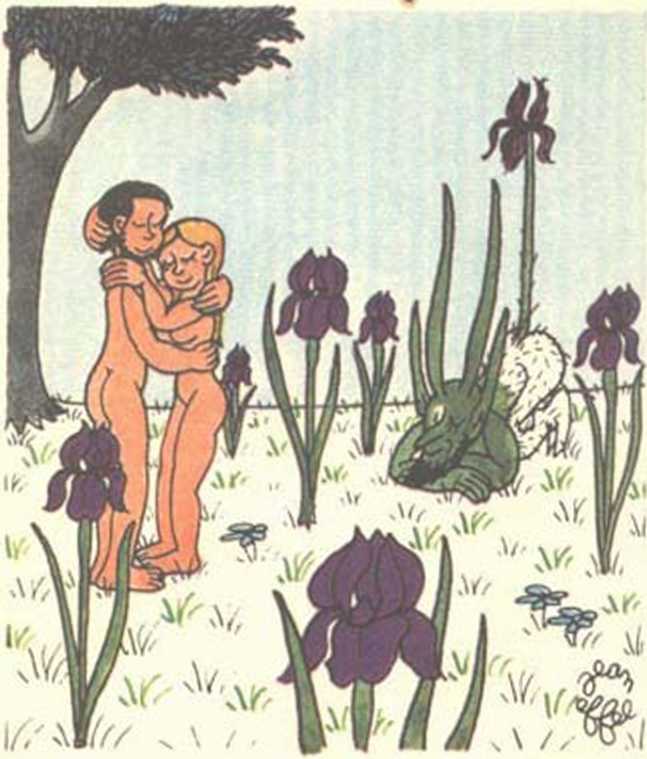 Любовь Адама и Евы. Жан Эффель. Иллюстрация 126