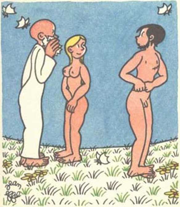 Любовь Адама и Евы. Жан Эффель. Иллюстрация 127