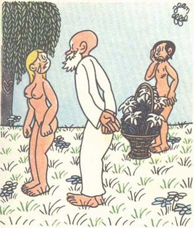 Любовь Адама и Евы. Жан Эффель. Иллюстрация 129