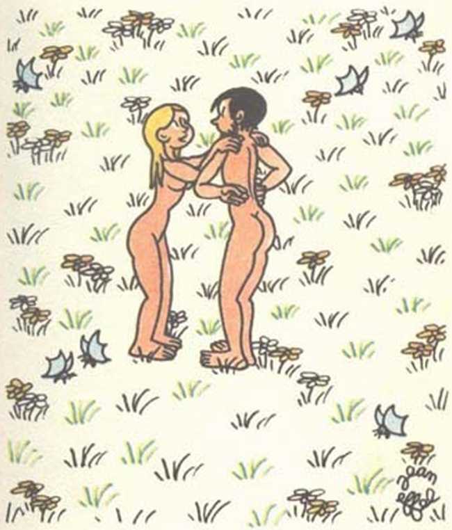 Любовь Адама и Евы. Жан Эффель. Иллюстрация 135