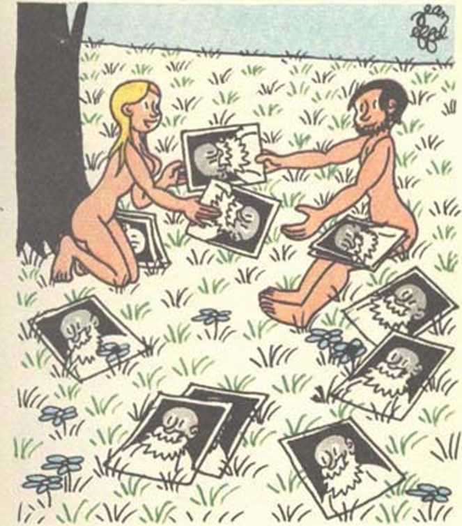 Любовь Адама и Евы. Жан Эффель. Иллюстрация 137