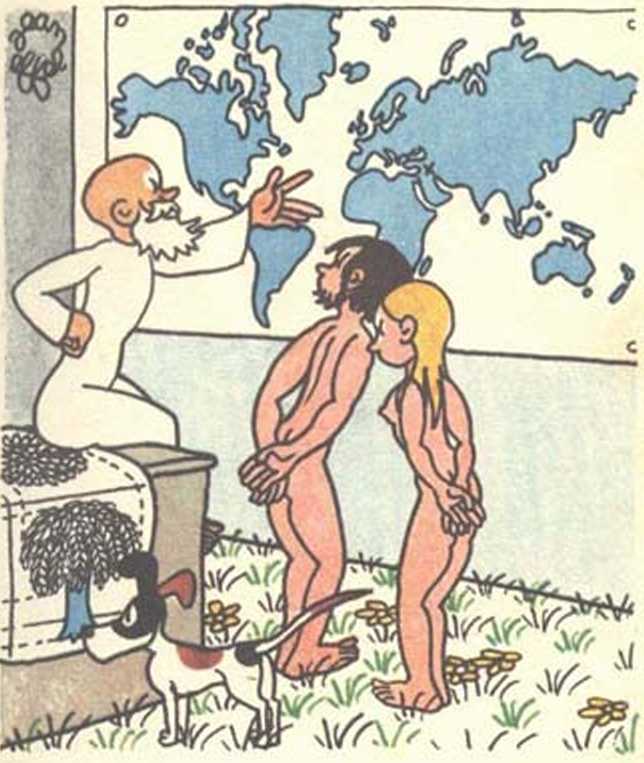 Любовь Адама и Евы. Жан Эффель. Иллюстрация 141