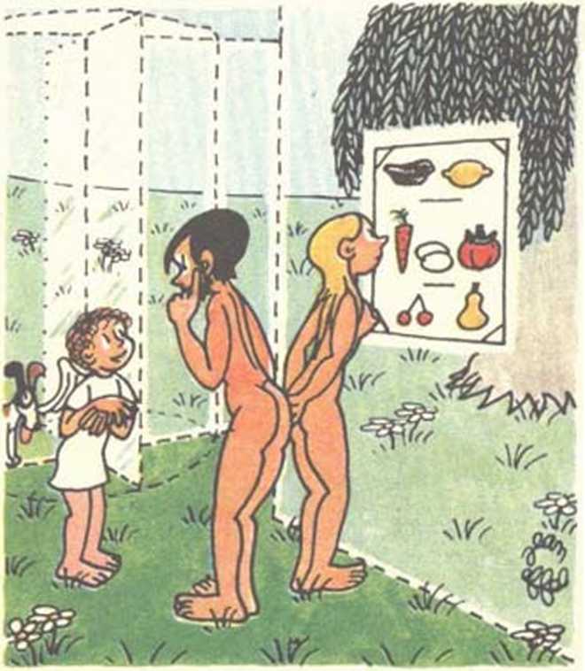 Любовь Адама и Евы. Жан Эффель. Иллюстрация 144
