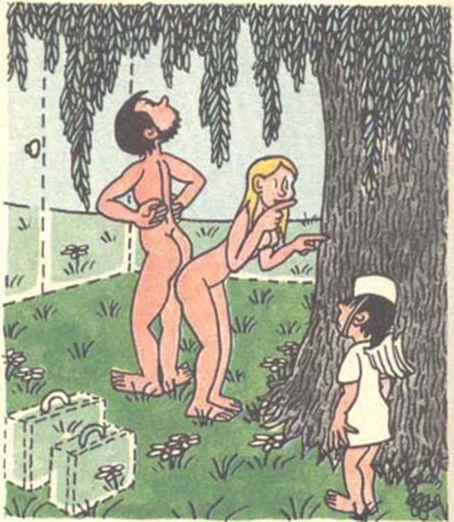 Любовь Адама и Евы. Жан Эффель. Иллюстрация 146