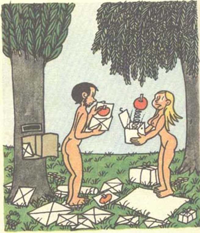 Любовь Адама и Евы. Жан Эффель. Иллюстрация 148