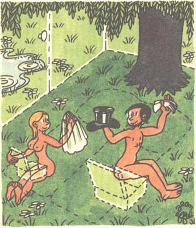 Любовь Адама и Евы. Жан Эффель. Иллюстрация 154