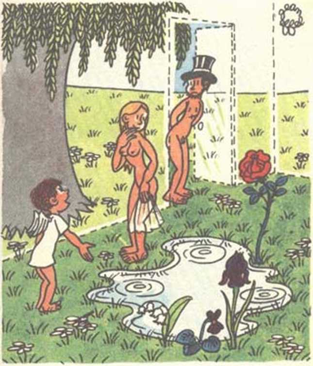 Любовь Адама и Евы. Жан Эффель. Иллюстрация 155