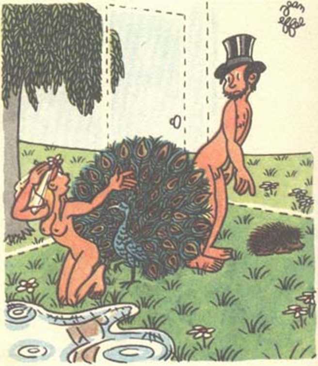 Любовь Адама и Евы. Жан Эффель. Иллюстрация 156