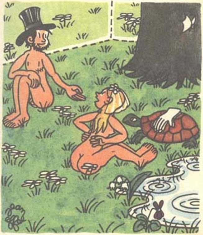 Любовь Адама и Евы. Жан Эффель. Иллюстрация 157