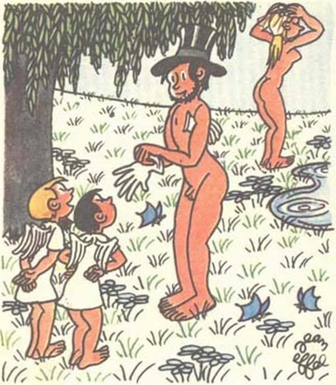 Любовь Адама и Евы. Жан Эффель. Иллюстрация 158
