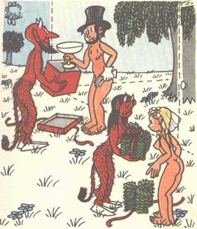 Любовь Адама и Евы. Жан Эффель. Иллюстрация 159