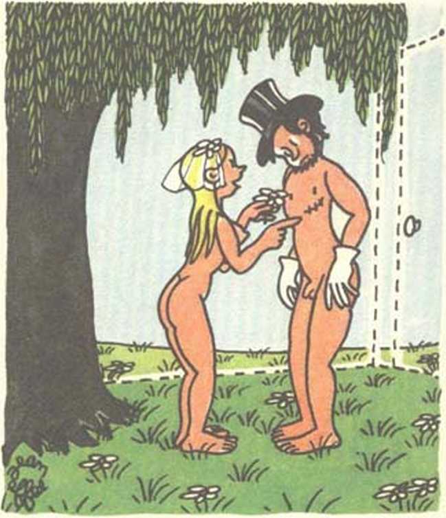 Любовь Адама и Евы. Жан Эффель. Иллюстрация 164