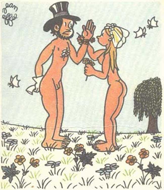 Любовь Адама и Евы. Жан Эффель. Иллюстрация 165