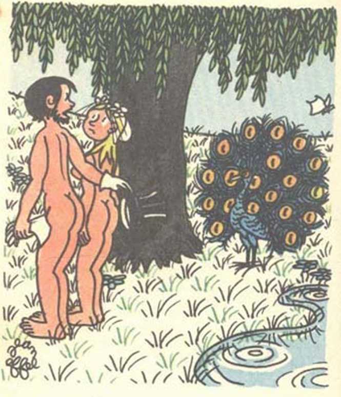 Любовь Адама и Евы. Жан Эффель. Иллюстрация 166