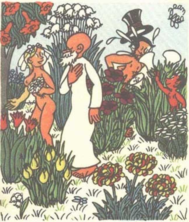 Любовь Адама и Евы. Жан Эффель. Иллюстрация 175