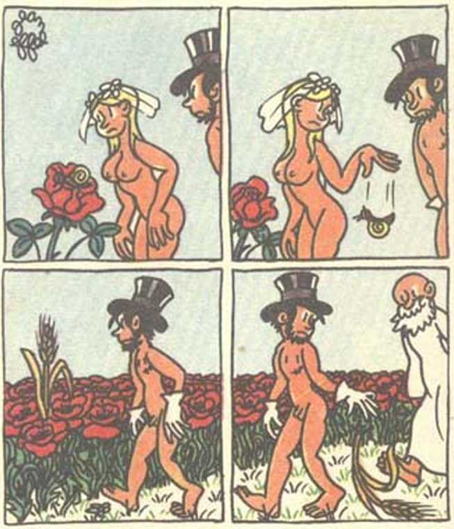 Любовь Адама и Евы. Жан Эффель. Иллюстрация 176