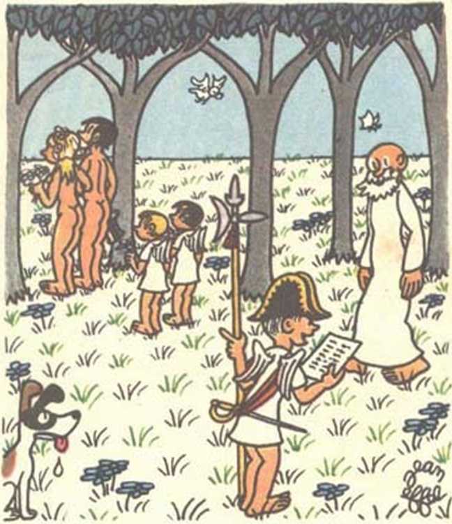 Любовь Адама и Евы. Жан Эффель. Иллюстрация 187