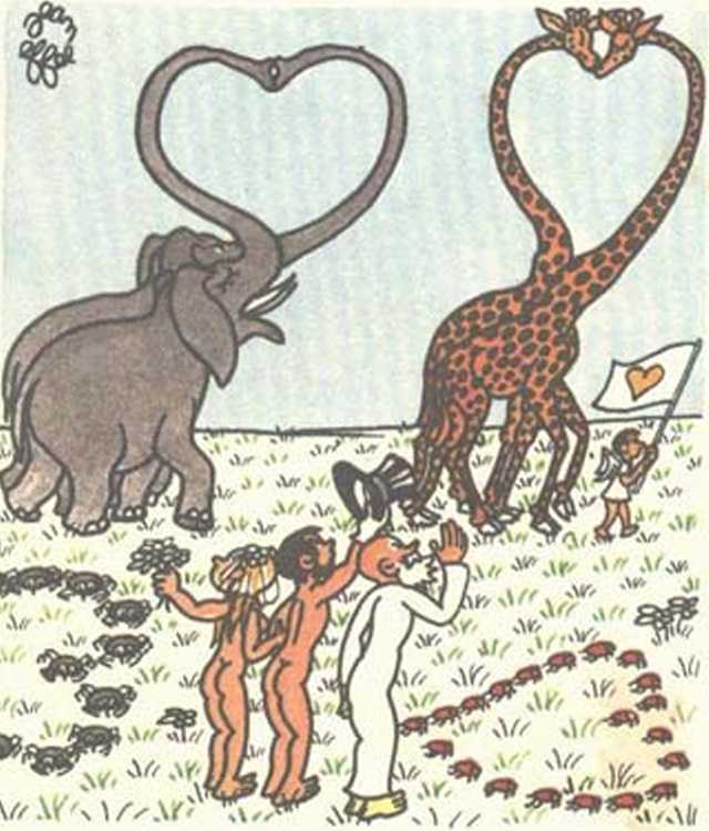 Любовь Адама и Евы. Жан Эффель. Иллюстрация 191