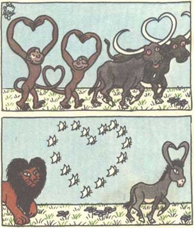 Любовь Адама и Евы. Жан Эффель. Иллюстрация 193