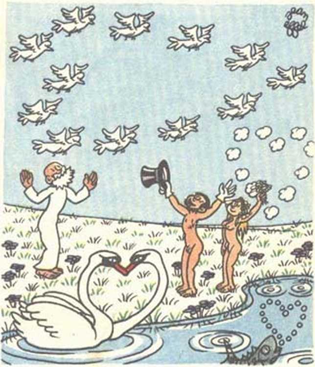 Любовь Адама и Евы. Жан Эффель. Иллюстрация 194