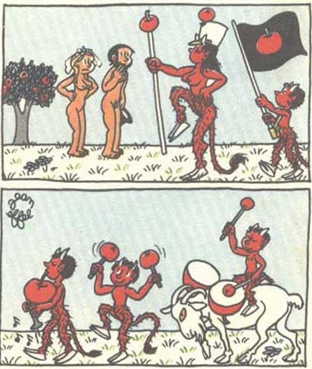 Любовь Адама и Евы. Жан Эффель. Иллюстрация 199