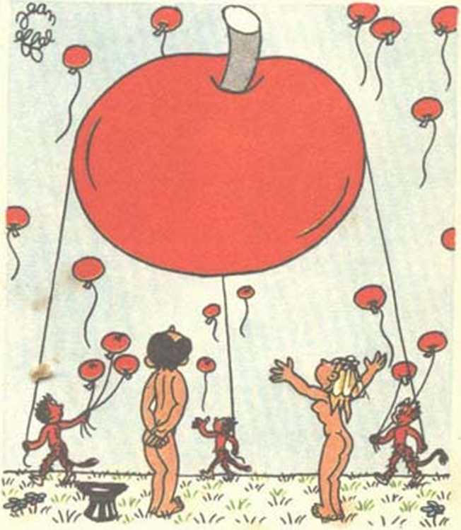 Любовь Адама и Евы. Жан Эффель. Иллюстрация 204