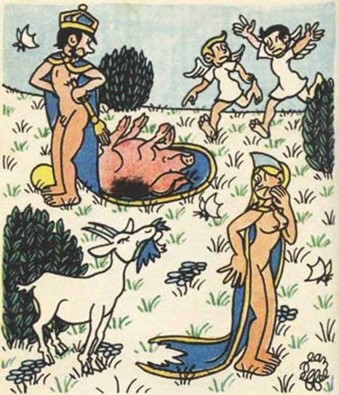 Любовь Адама и Евы. Жан Эффель. Иллюстрация 36