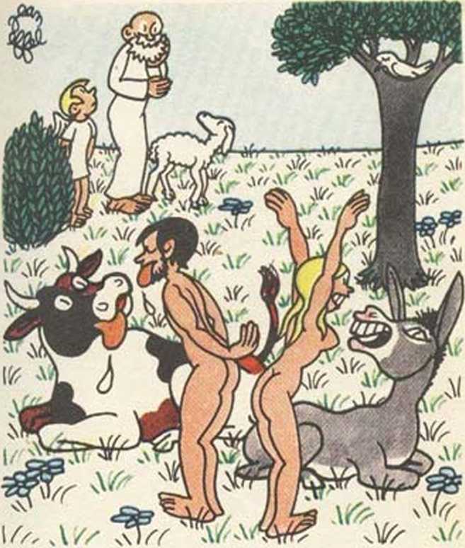 Любовь Адама и Евы. Жан Эффель. Иллюстрация 40