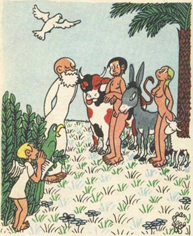 Любовь Адама и Евы. Жан Эффель. Иллюстрация 41