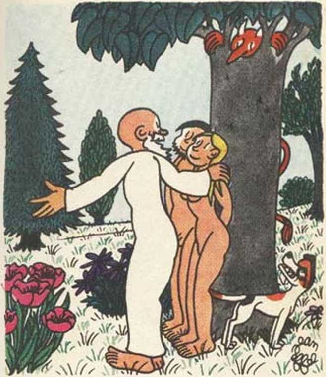 Любовь Адама и Евы. Жан Эффель. Иллюстрация 44