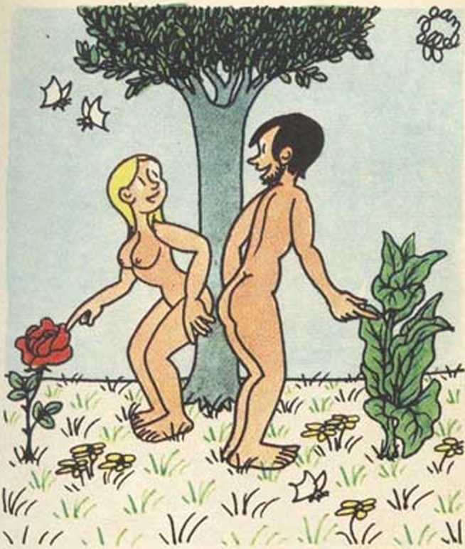 Любовь Адама и Евы. Жан Эффель. Иллюстрация 46