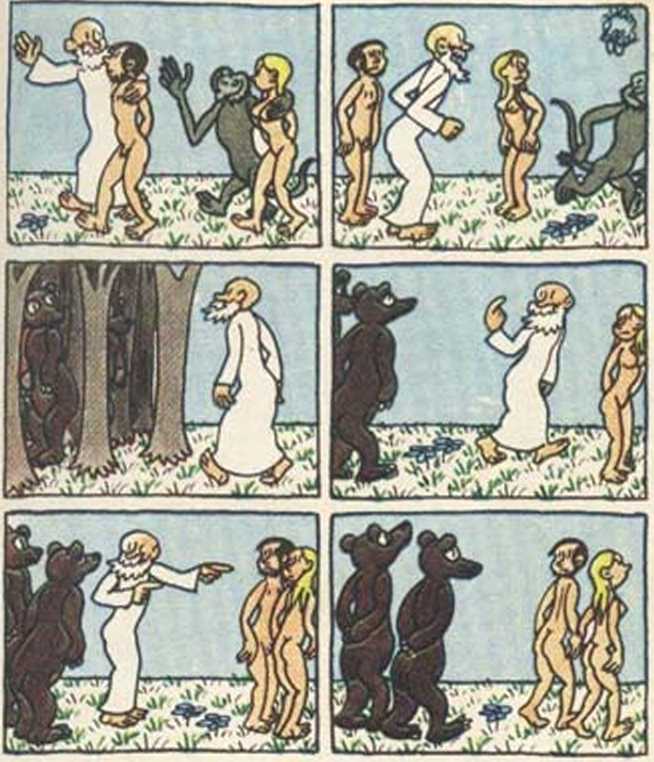 Любовь Адама и Евы. Жан Эффель. Иллюстрация 48