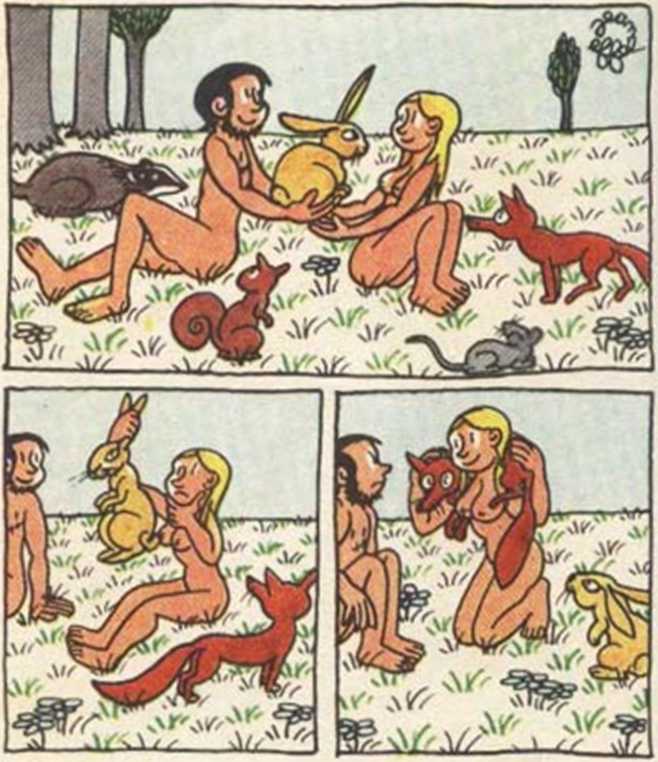 Любовь Адама и Евы. Жан Эффель. Иллюстрация 51