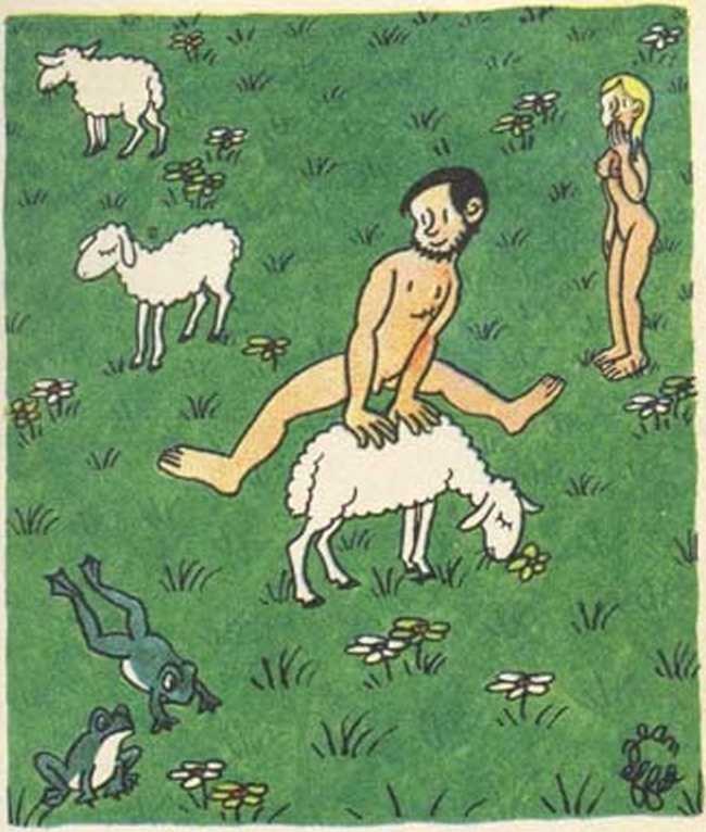 Любовь Адама и Евы. Жан Эффель. Иллюстрация 54