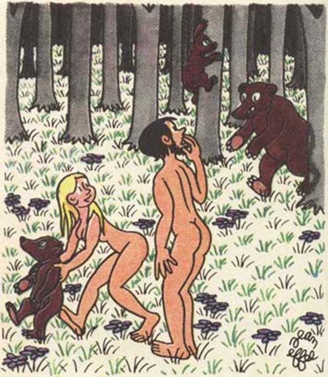 Любовь Адама и Евы. Жан Эффель. Иллюстрация 55