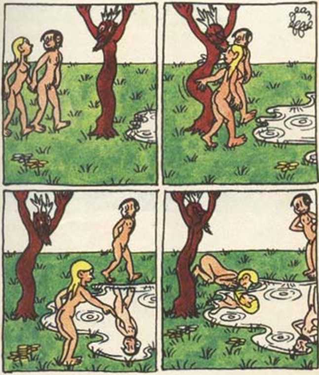 Любовь Адама и Евы. Жан Эффель. Иллюстрация 60