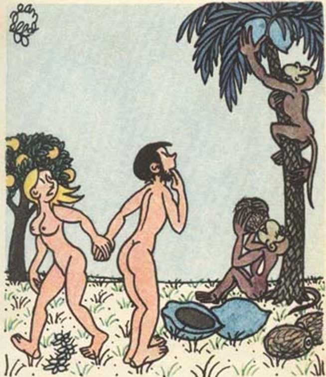 Любовь Адама и Евы. Жан Эффель. Иллюстрация 64