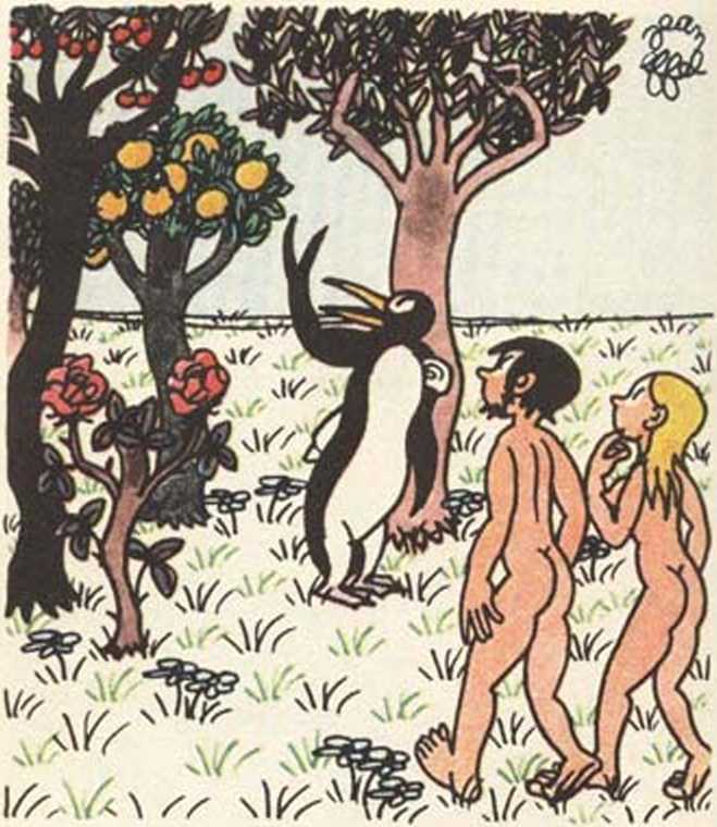 Любовь Адама и Евы. Жан Эффель. Иллюстрация 65