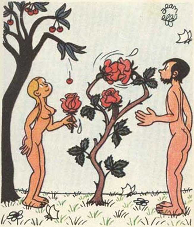 Любовь Адама и Евы. Жан Эффель. Иллюстрация 66