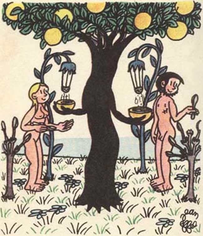 Любовь Адама и Евы. Жан Эффель. Иллюстрация 67