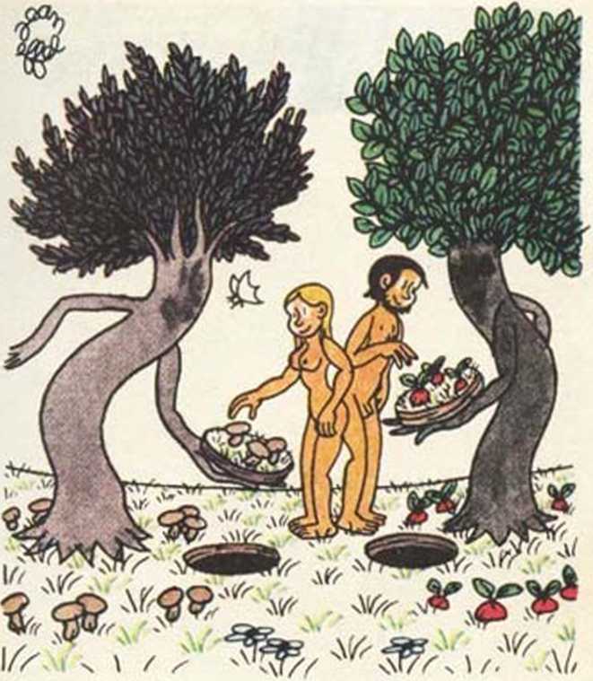 Любовь Адама и Евы. Жан Эффель. Иллюстрация 70