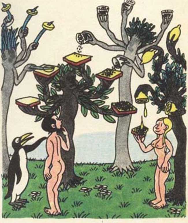 Любовь Адама и Евы. Жан Эффель. Иллюстрация 72