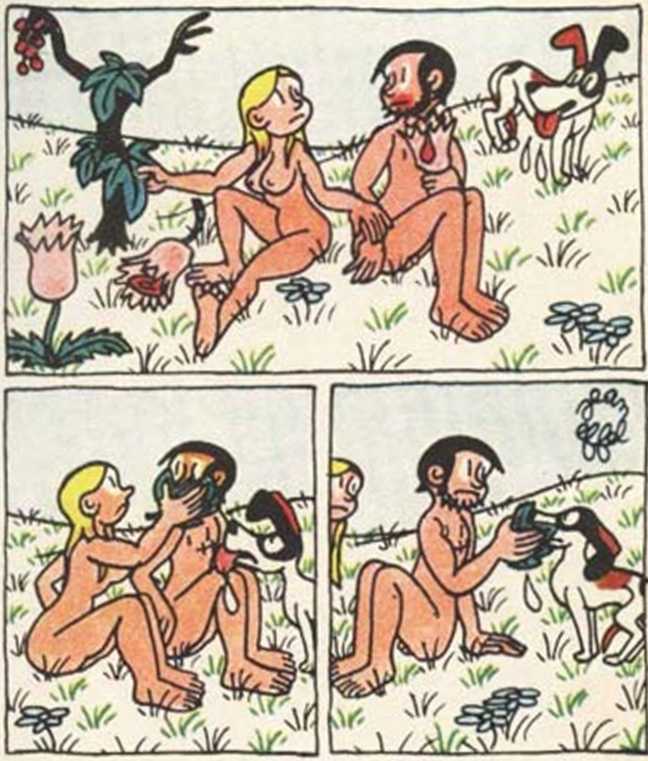 Любовь Адама и Евы. Жан Эффель. Иллюстрация 74